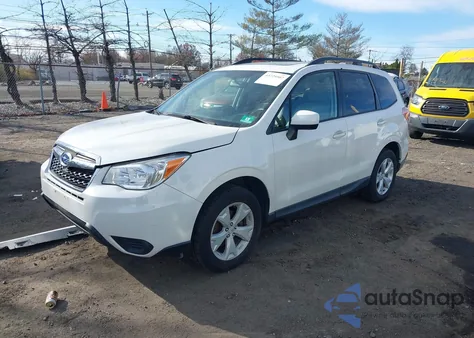 2016 Subaru Forester 2.5I Premium from USA, damaged, VIN JF2SJADC1GH485844